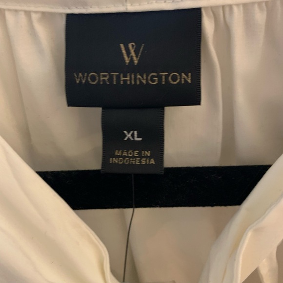 Peasant Style Tie Front Blouse - Picture 7 of 9